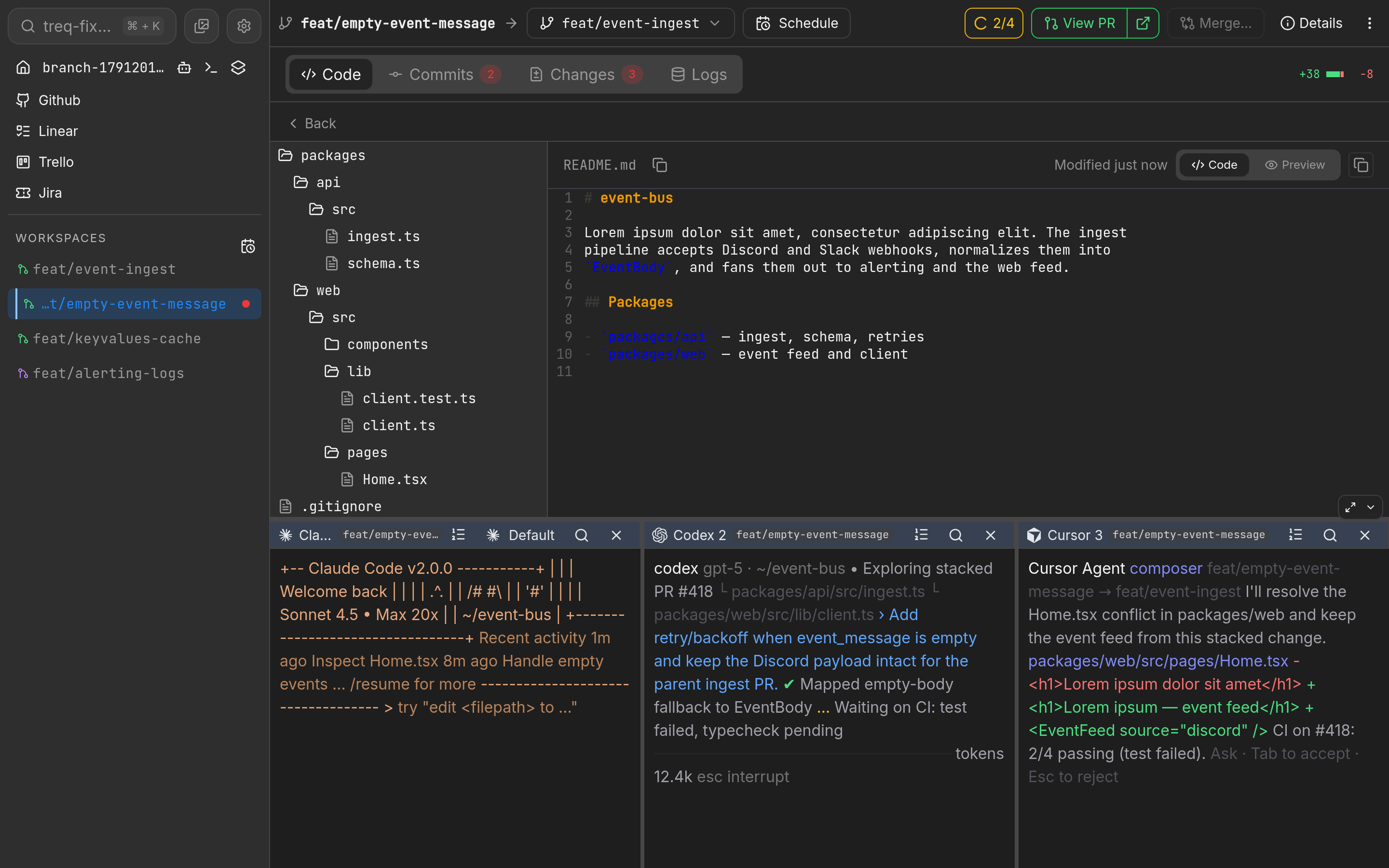 Treq code overview screenshot